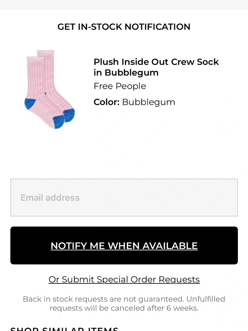 Free People Pink Waffle Crew Socks with Teal Heel and Lavender Toe